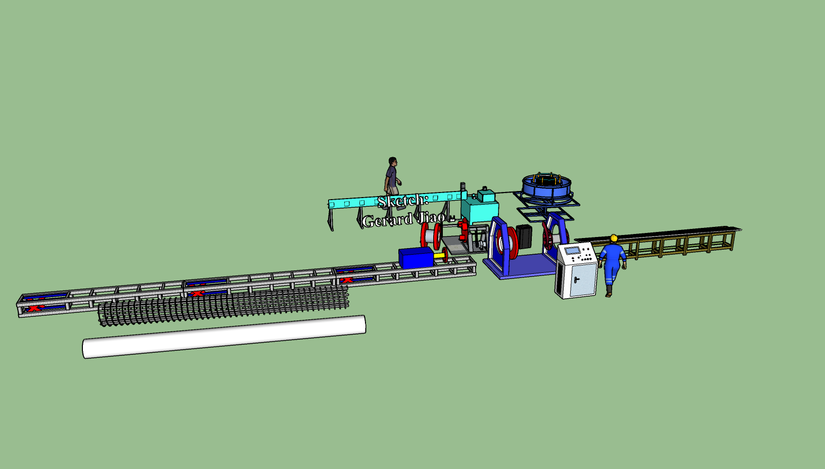 آلة لحام قفص أ