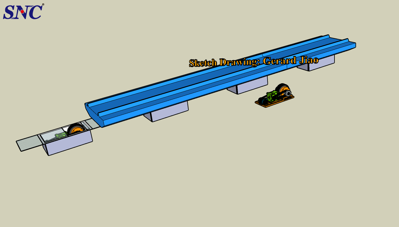 جهاز السيارة المسطحة لمعالجة كومة الأنابيب الخرسانية