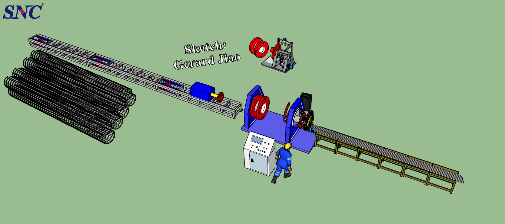 آلة لحام قفص الصلب تجهيز خمس مزايا